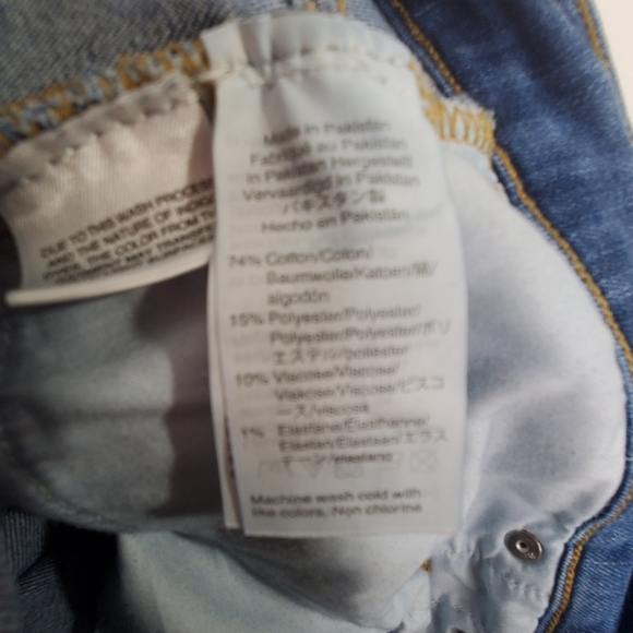 J. CREW MERCANTILE Button Fly Skinny Jeans High Waist Raw Step Hem Sz 27 Stretch - Picture 10 of 11